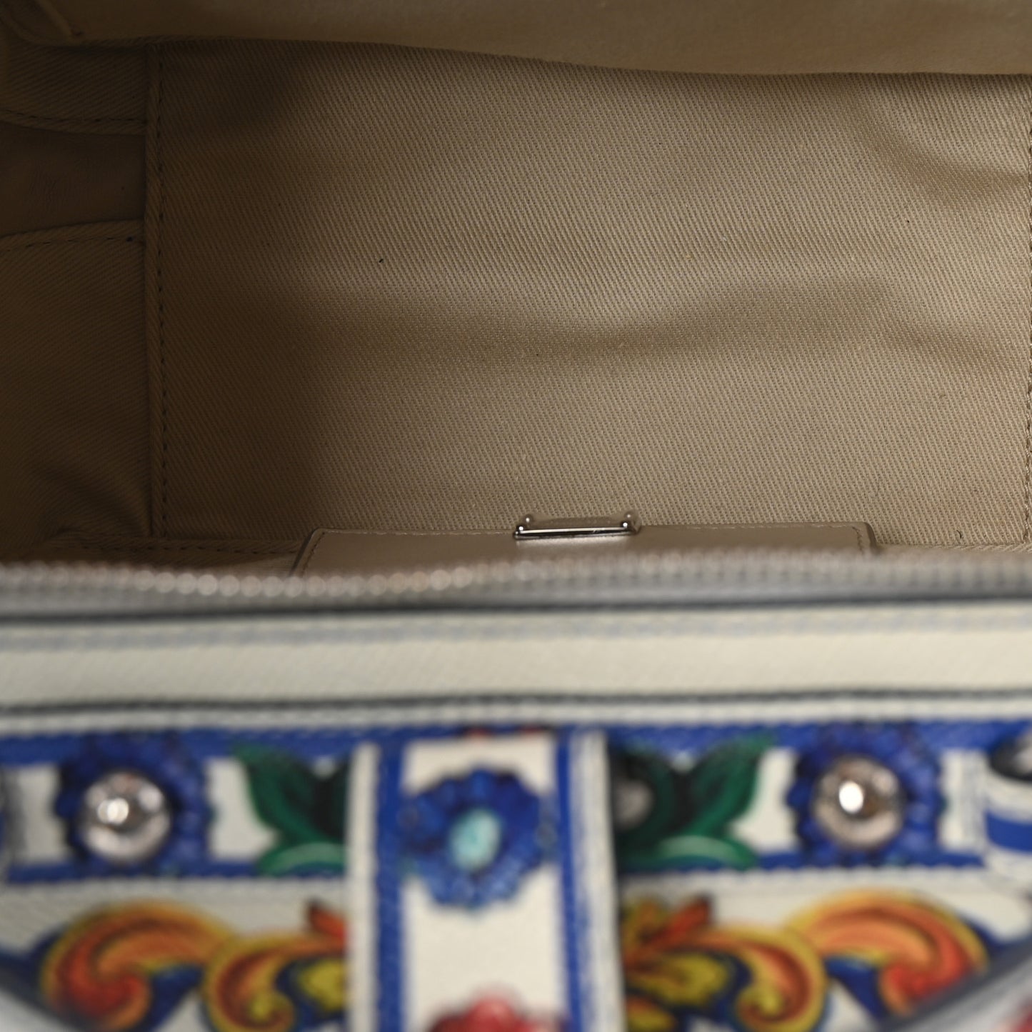 Dauphine Majolica Printed Box Bag Multicolor