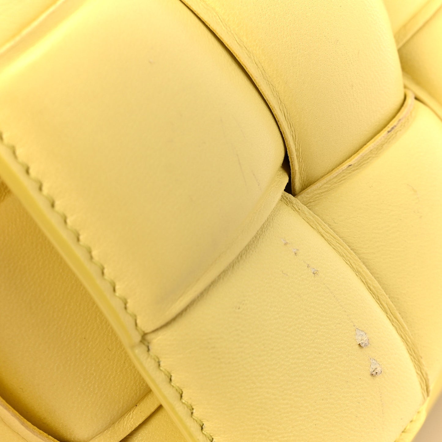 Nappa Maxi Intreccio Padded Cassette Crossbody Bag Sherbet