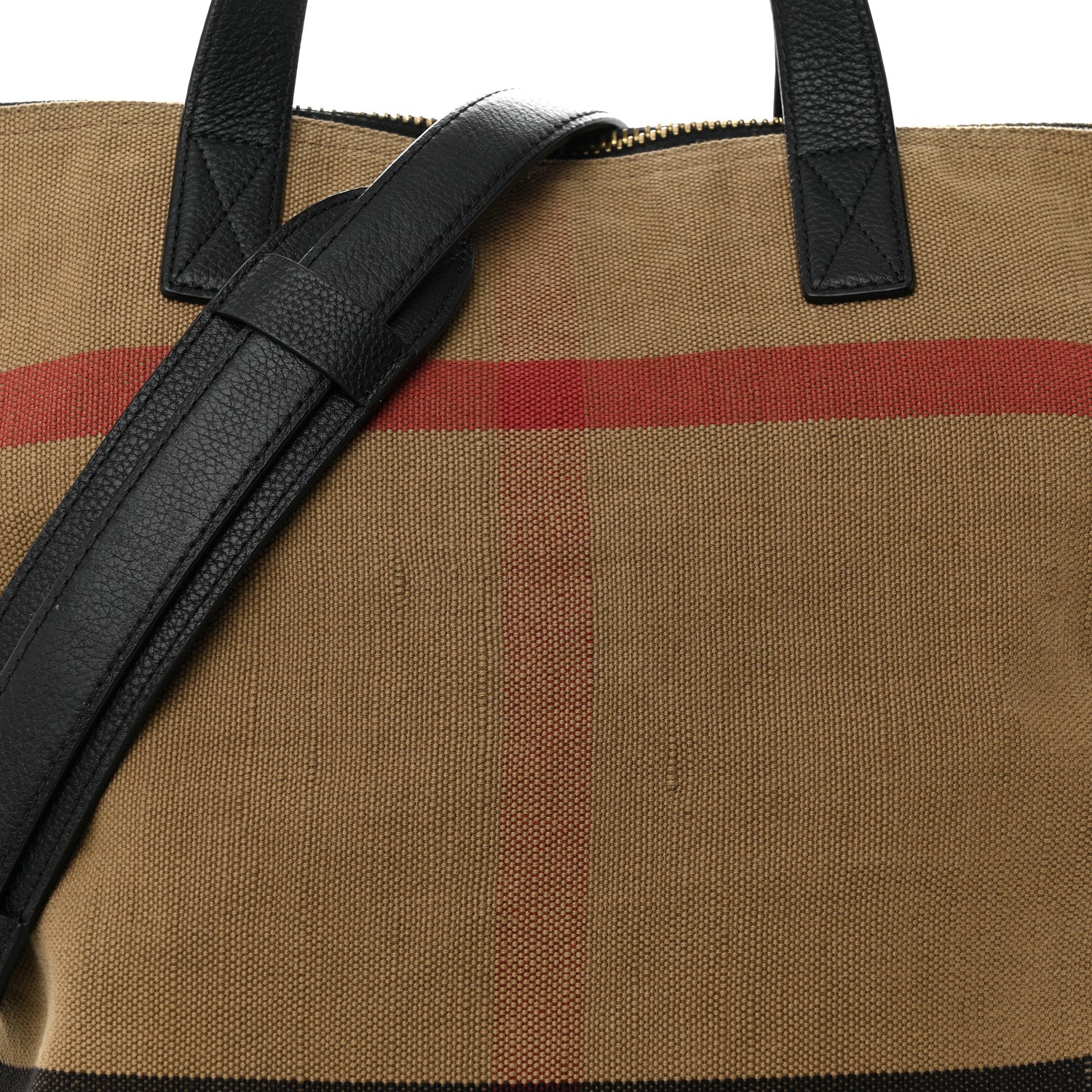 Burberry Canvas Check Armley Folding Messenger Black 9 of 12