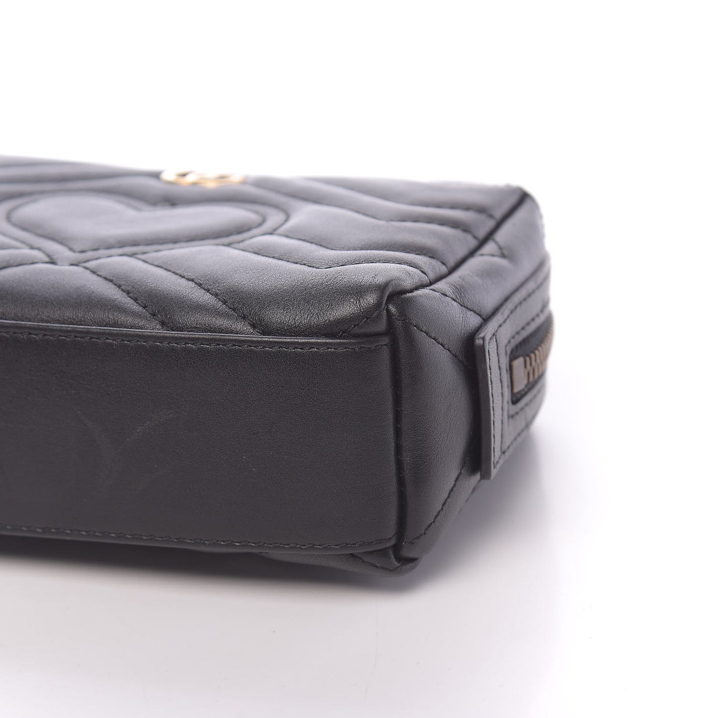 Calfskin Matelasse GG Marmont Cosmetic Case Black