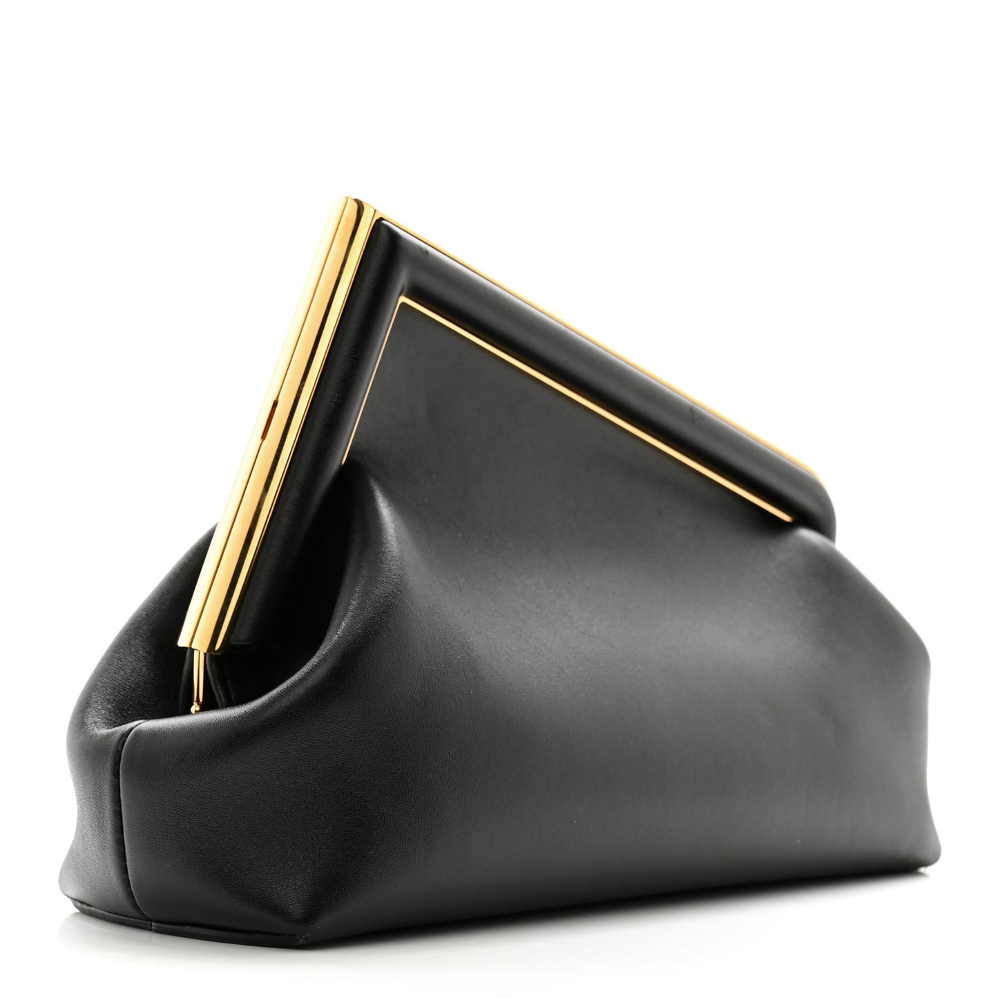 Shiny Nappa Small Fendi First Black
