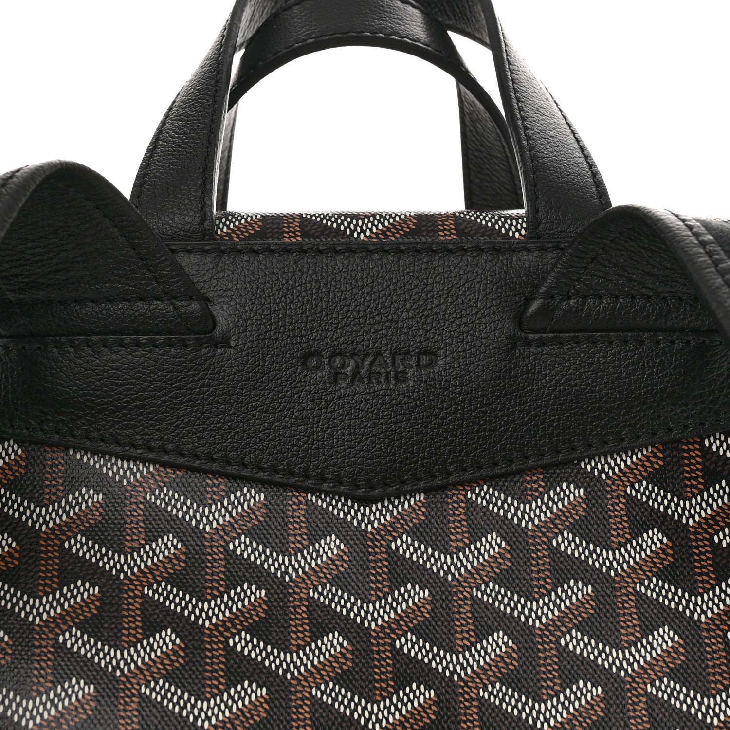 Goyard Goyardine Calfskin Cisalpin MM Backpack Black 7 of 10