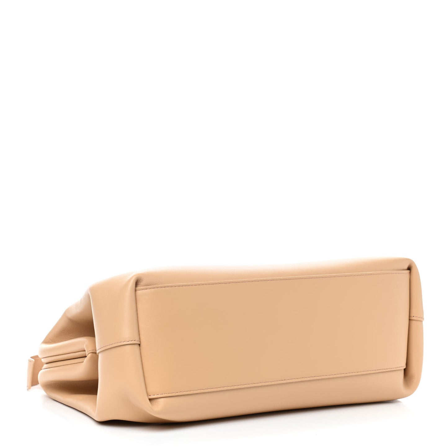 Calfskin Medium The Point Triangle Bag Almond