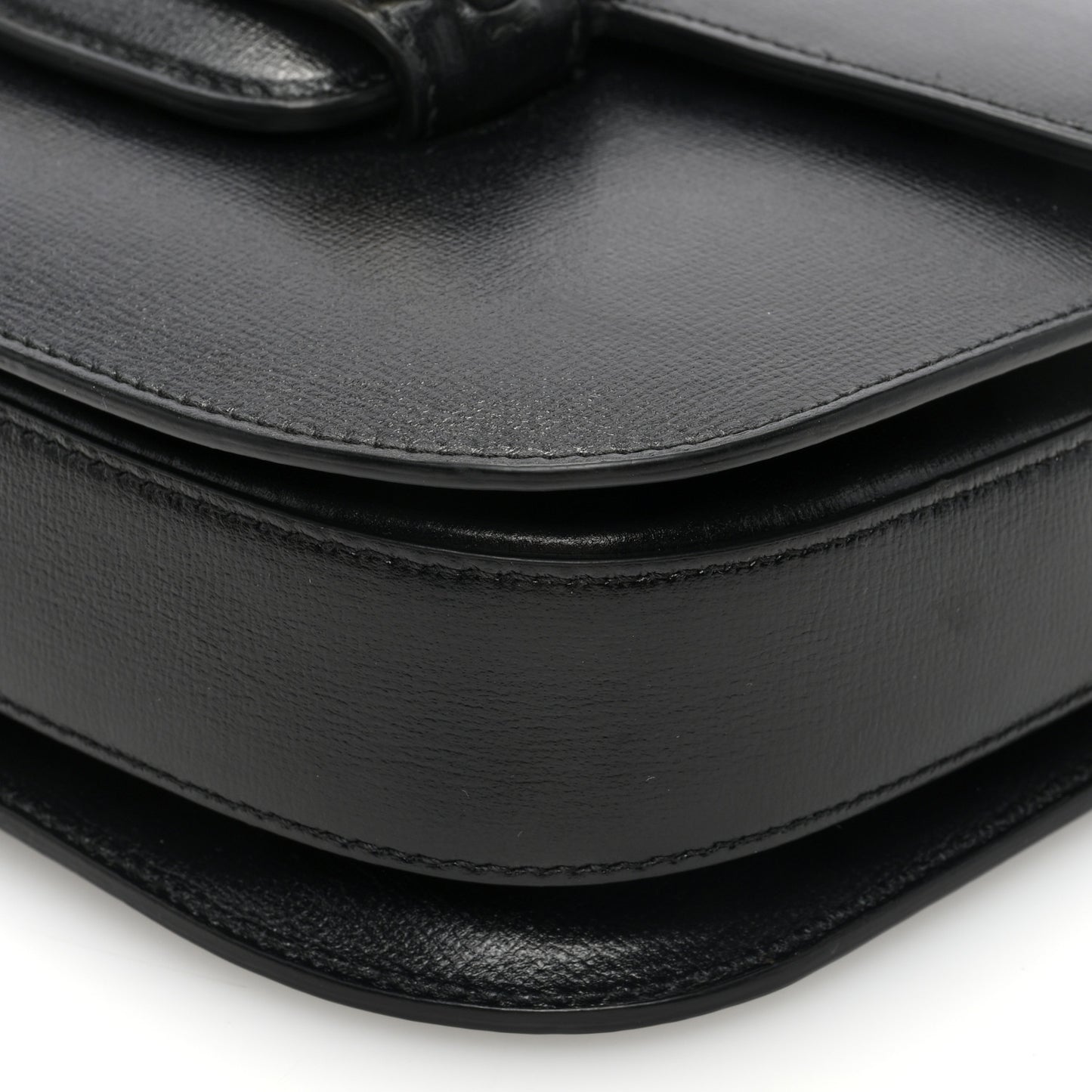 Azalea Calfskin Horsebit 1955 Shoulder Bag Black
