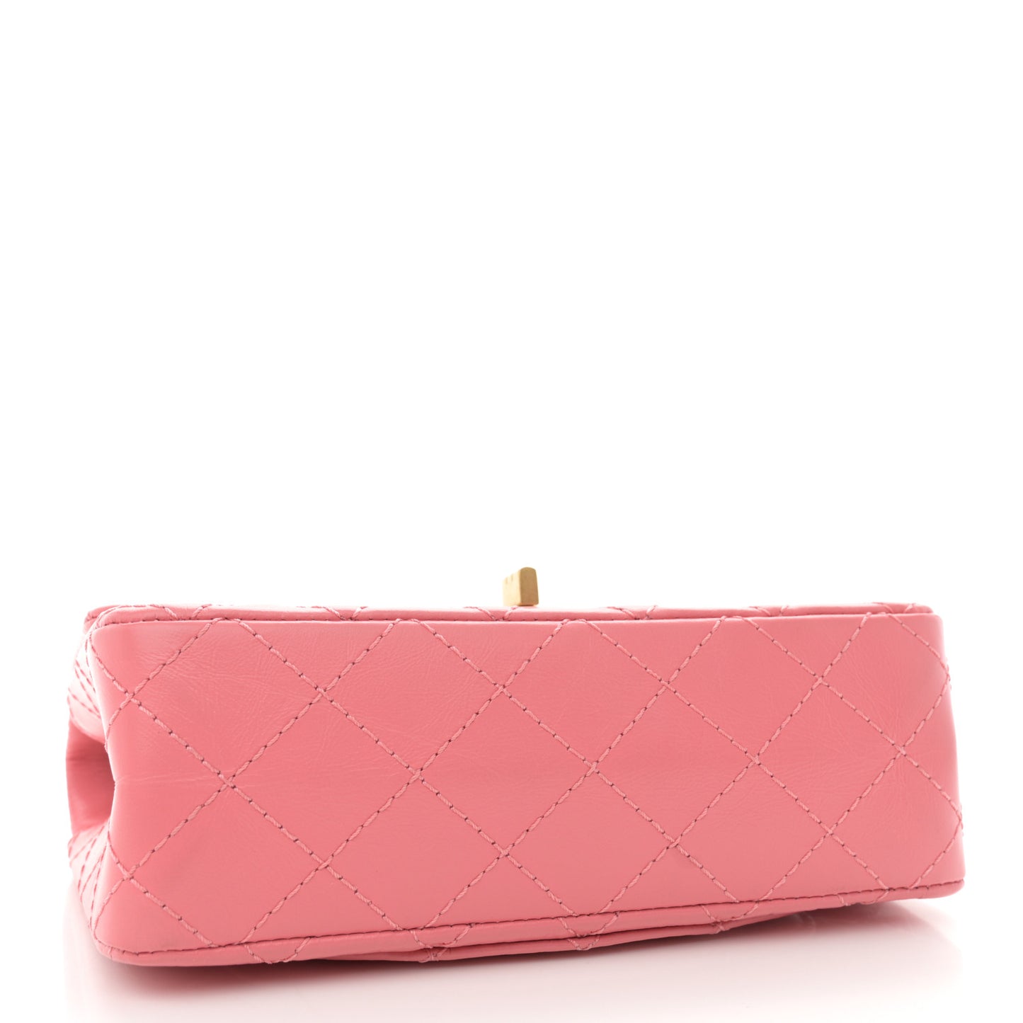 Aged Calfskin Quilted 2.55 Reissue Mini Flap Pink