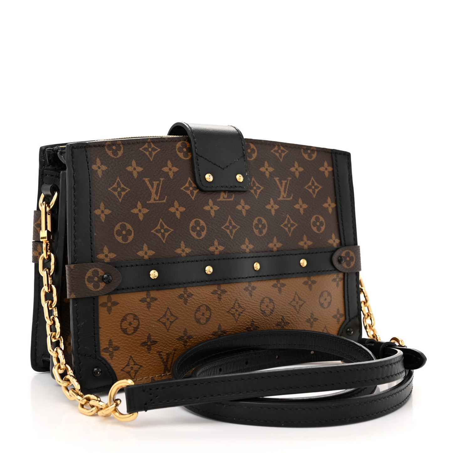 Reverse Monogram Trunk Clutch