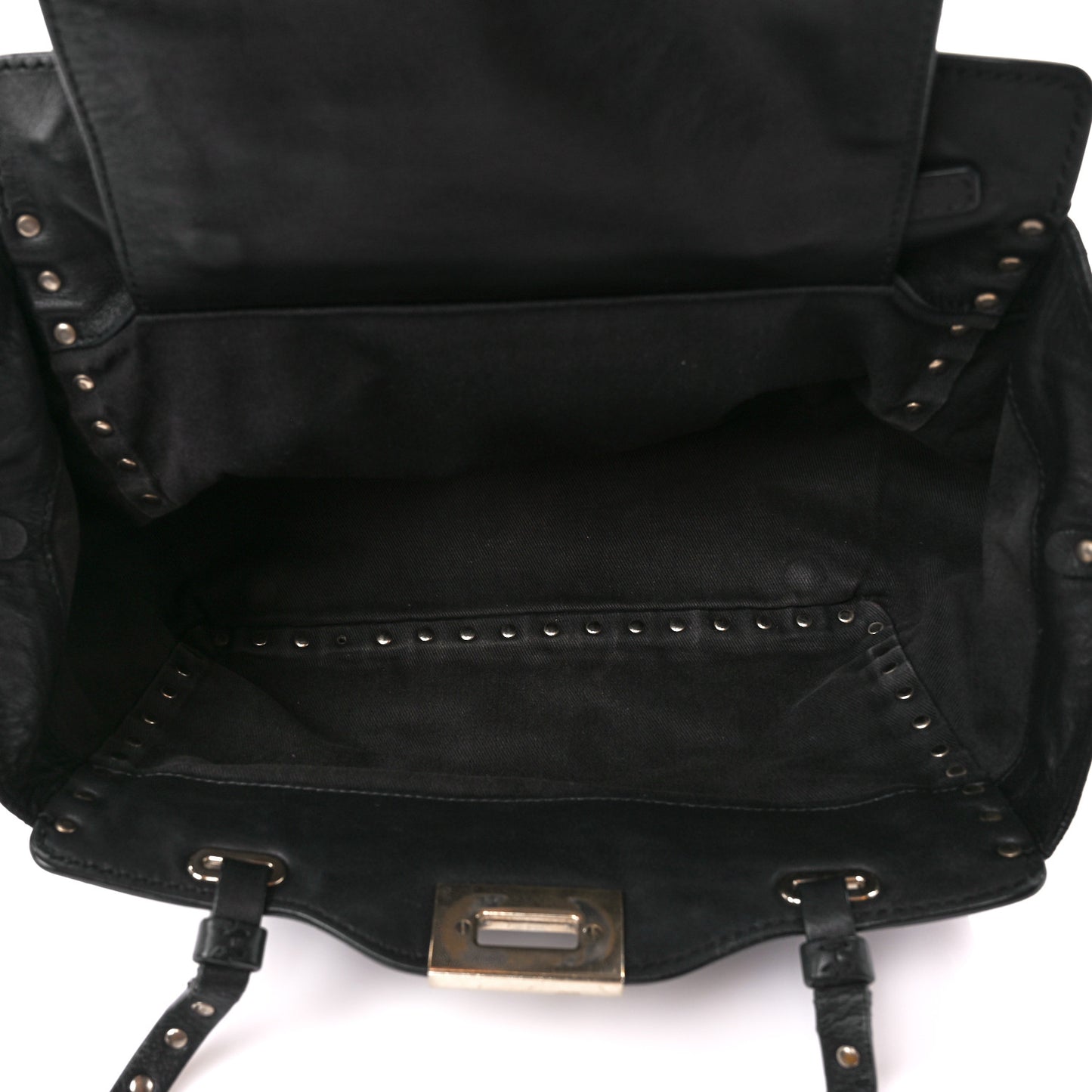 Vitello Small Rockstud Tote Black