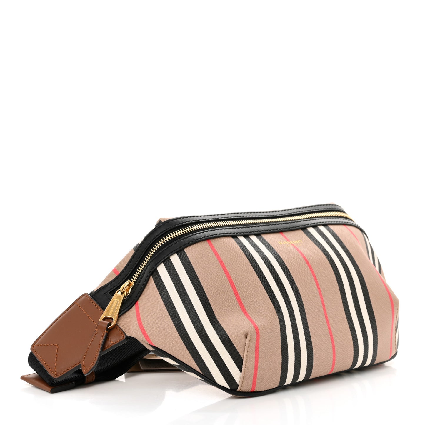 E-Canvas Icon Stripe Sonny Bum Bag Archive Beige