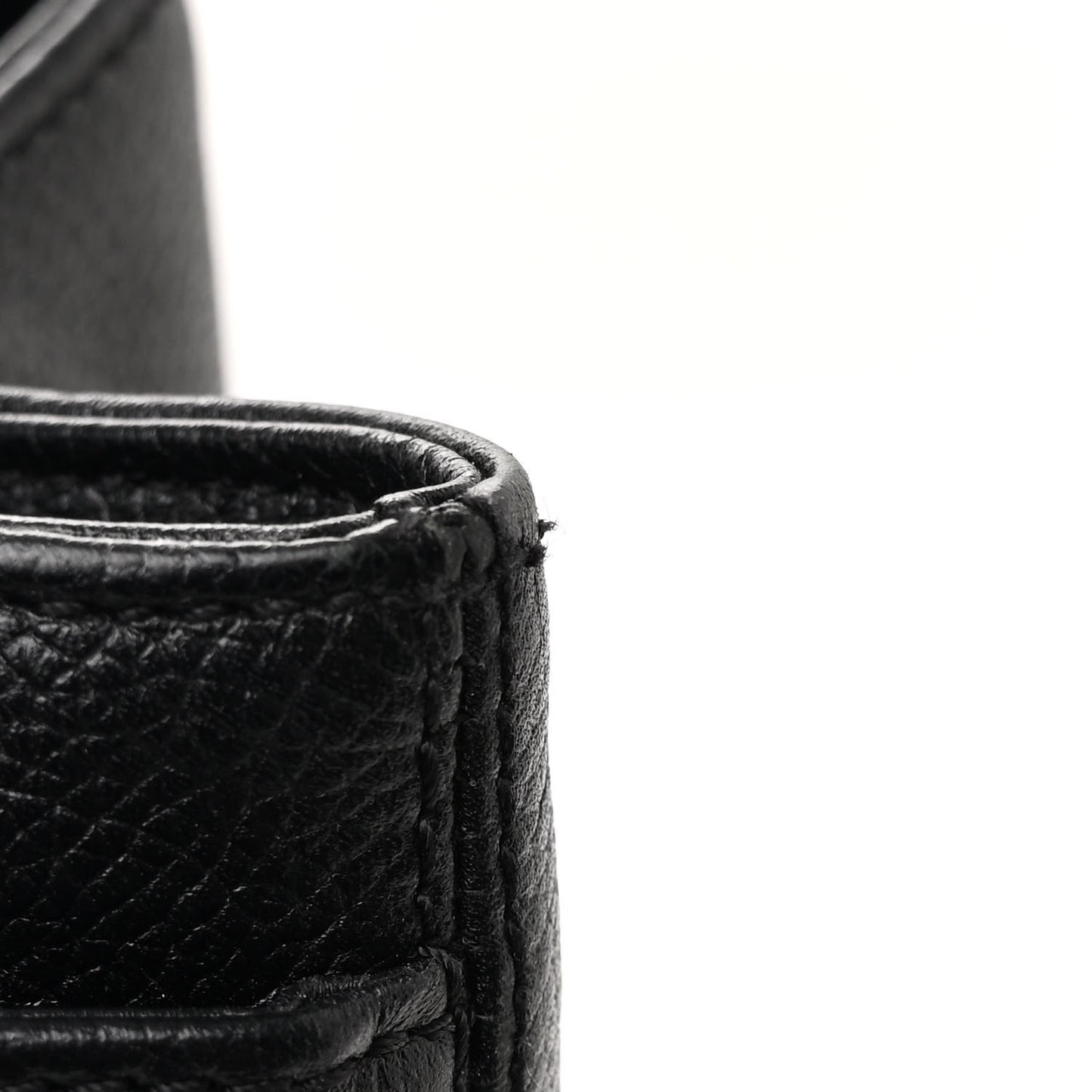 Calfskin Cerf Executive Shopper Tote Black