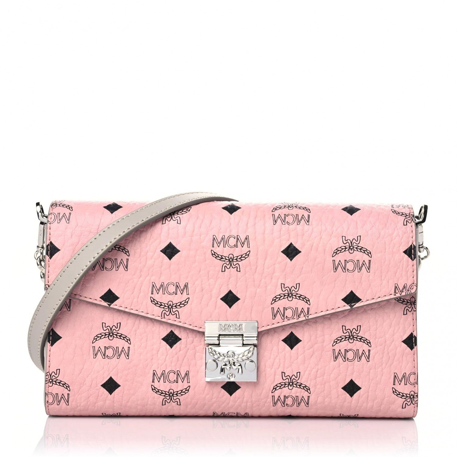 MCM Visetos Medium Millie Crossbody Bag Soft Pink 1 of 10