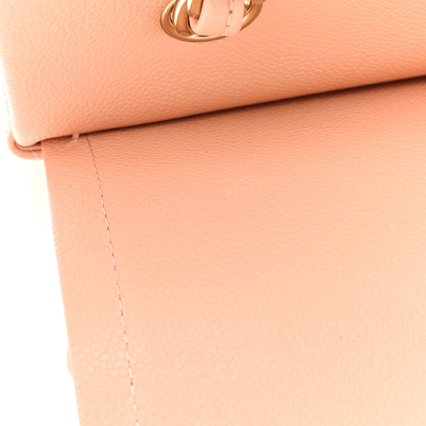 Caviar Quilted Jumbo Double Flap Light Pink