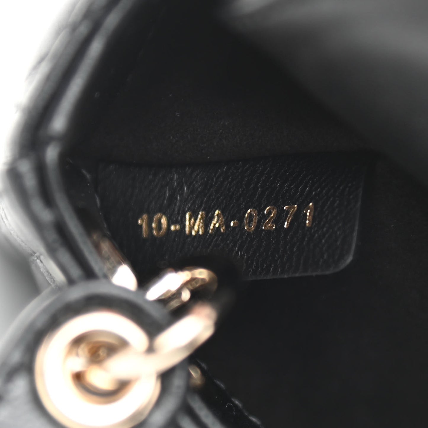 Lambskin Cannage Micro Lady Dior Black