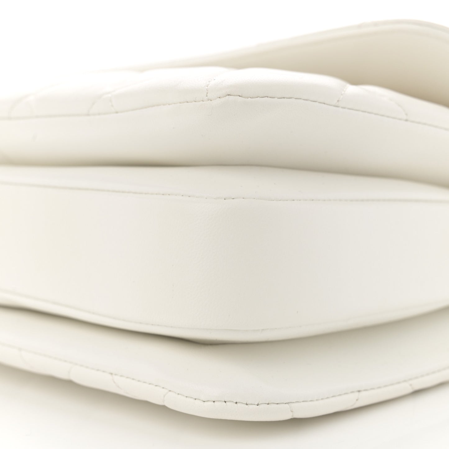 Lambskin Quilted Small Trendy CC Dual Handle Flap Bag White