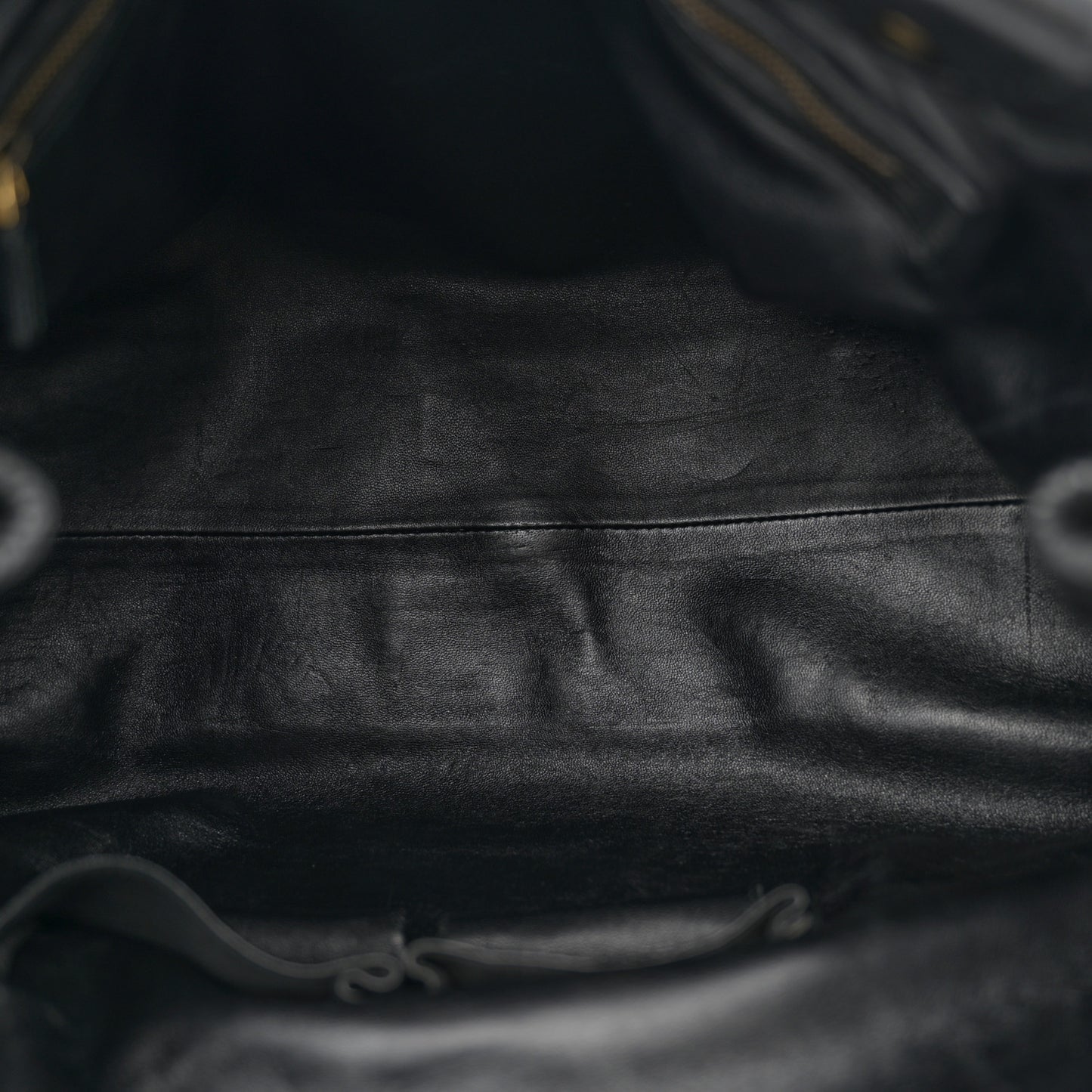 Snakeskin Large GG Running Tote Black