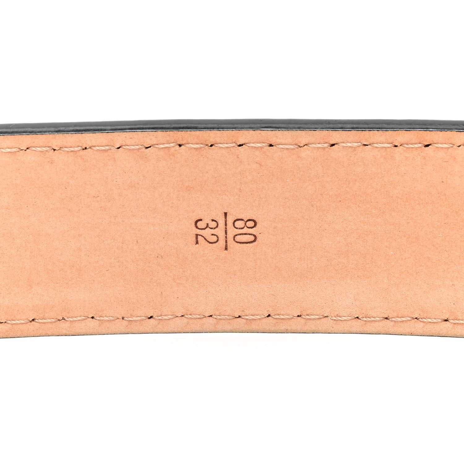 Louis Vuitton Calfskin Jeans Belt 80 32 Black 4 of 6