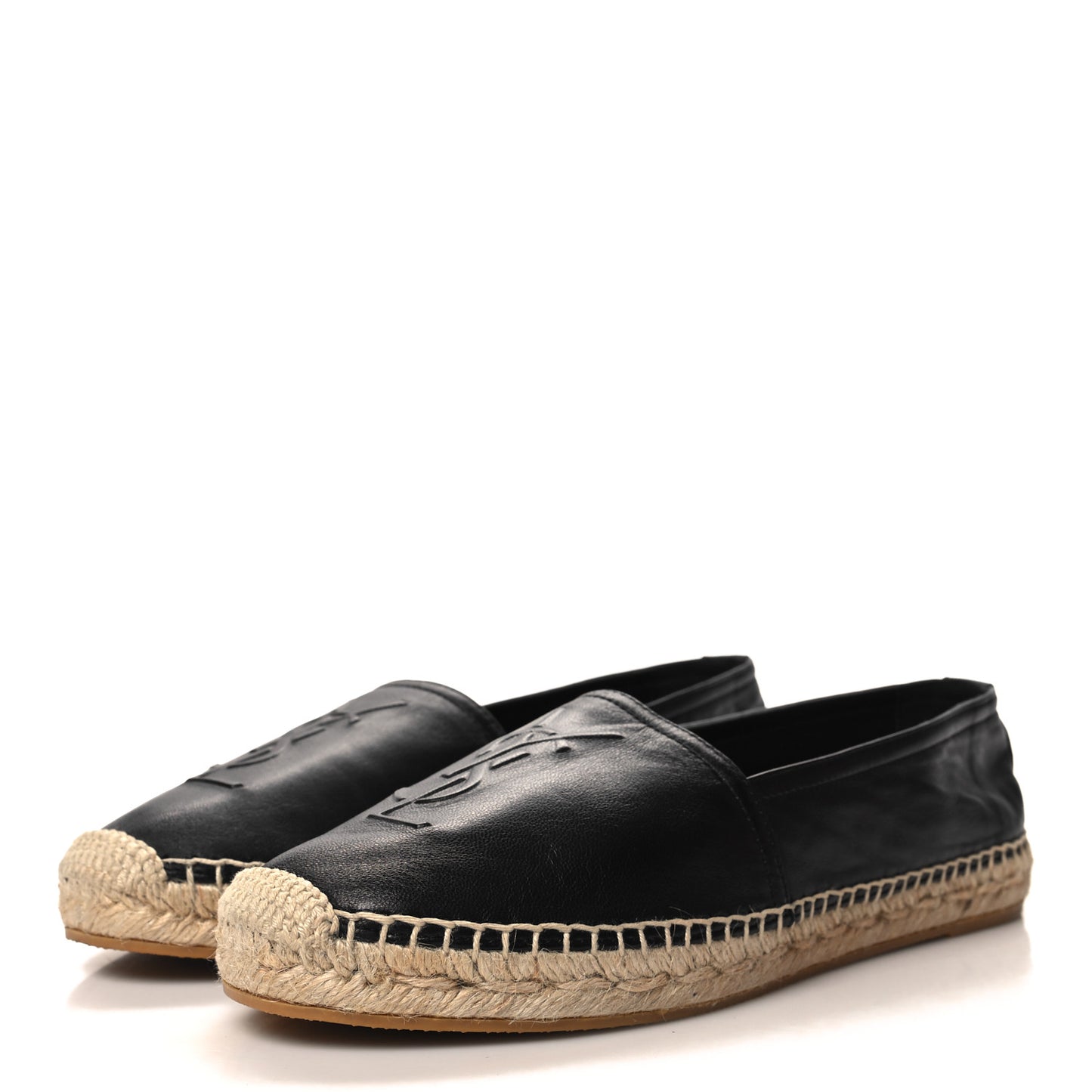 Lambskin Monogram Espadrilles 40.5 Black