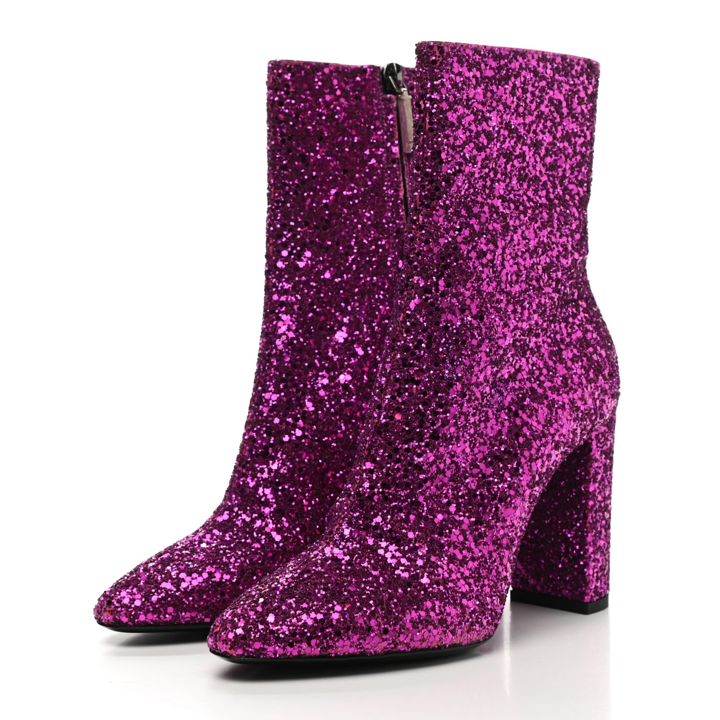 Glitter Lou 95 Zip Bootie 38.5 Pink