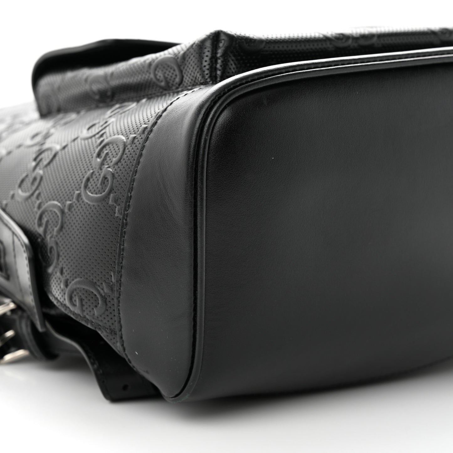Calfskin GG Tennis Embossed Backpack Black