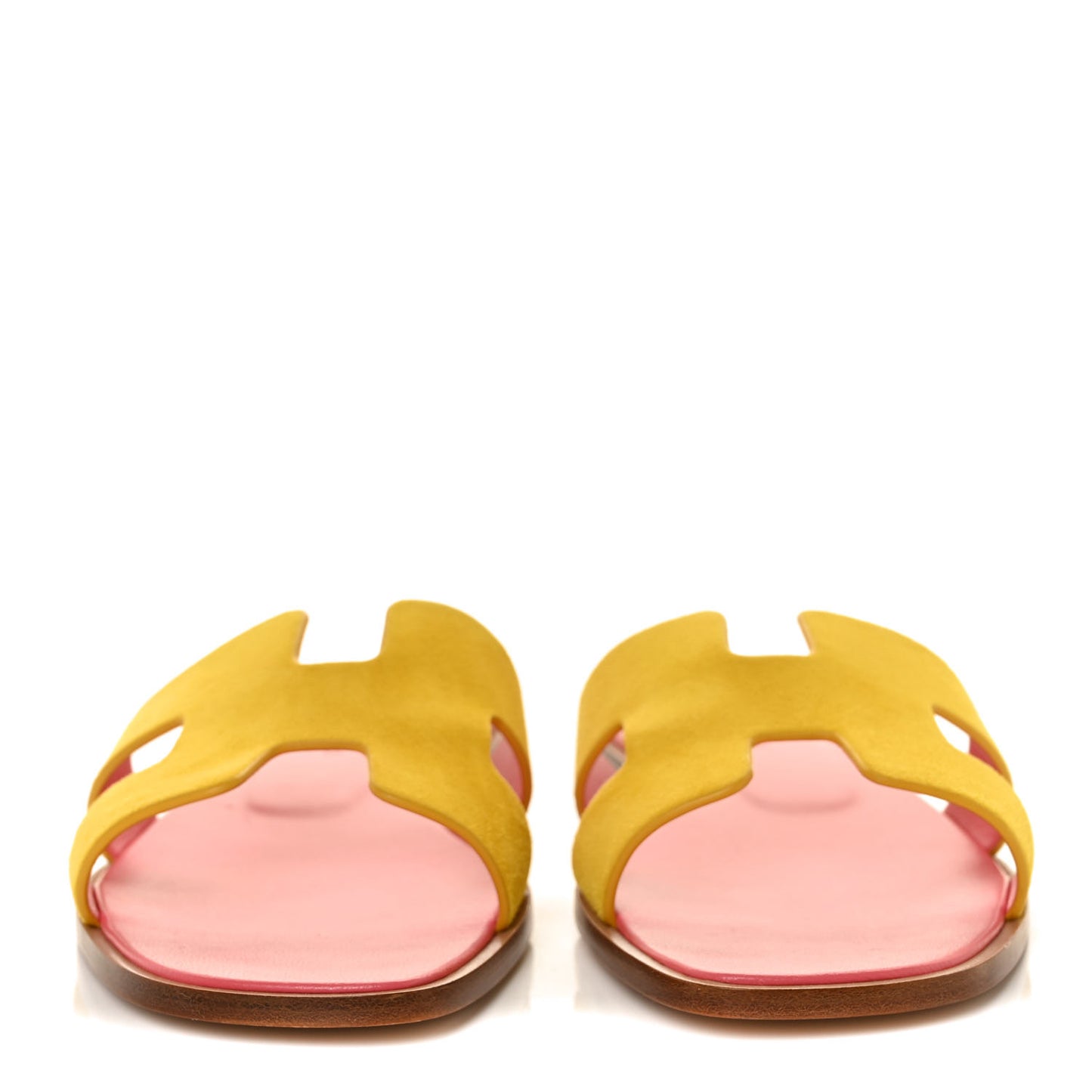 Suede Goatskin Oran Sandals 37 Jaune Sable