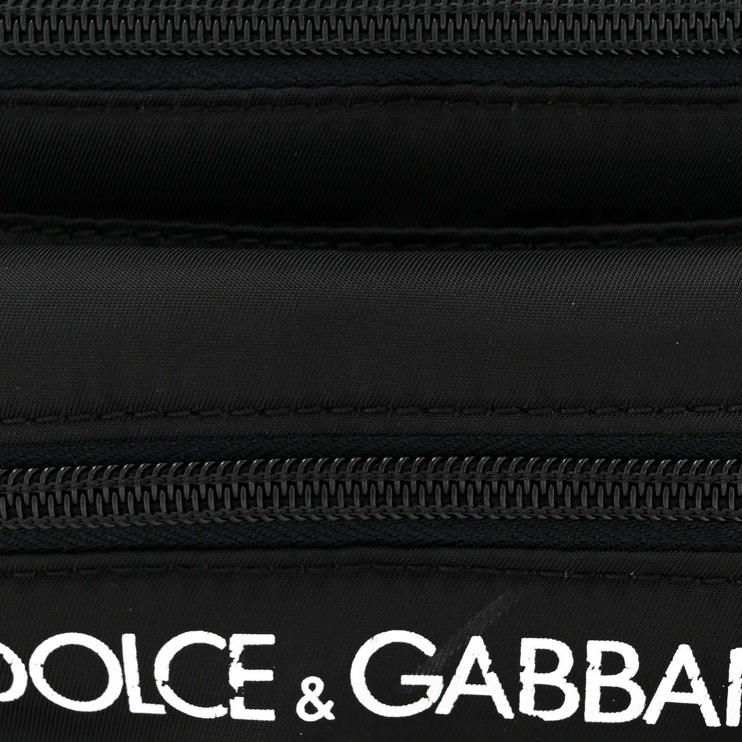 Nylon Logo Belt Bag Black