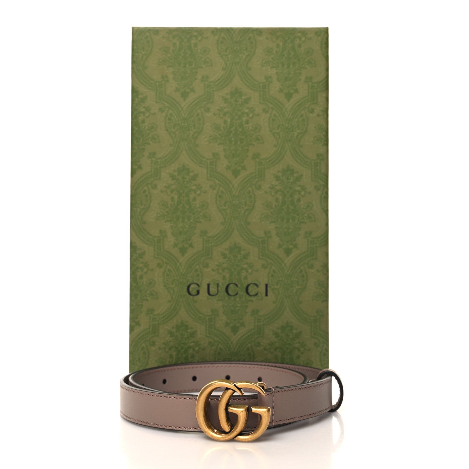 Gucci Calfskin Double G 20mm Belt 65 26 80/32 Porcelain Rose 6 of 6