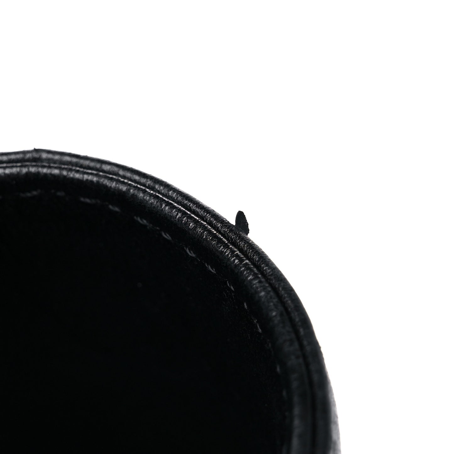 Calfskin Embossed CC Shoulder Bag Black