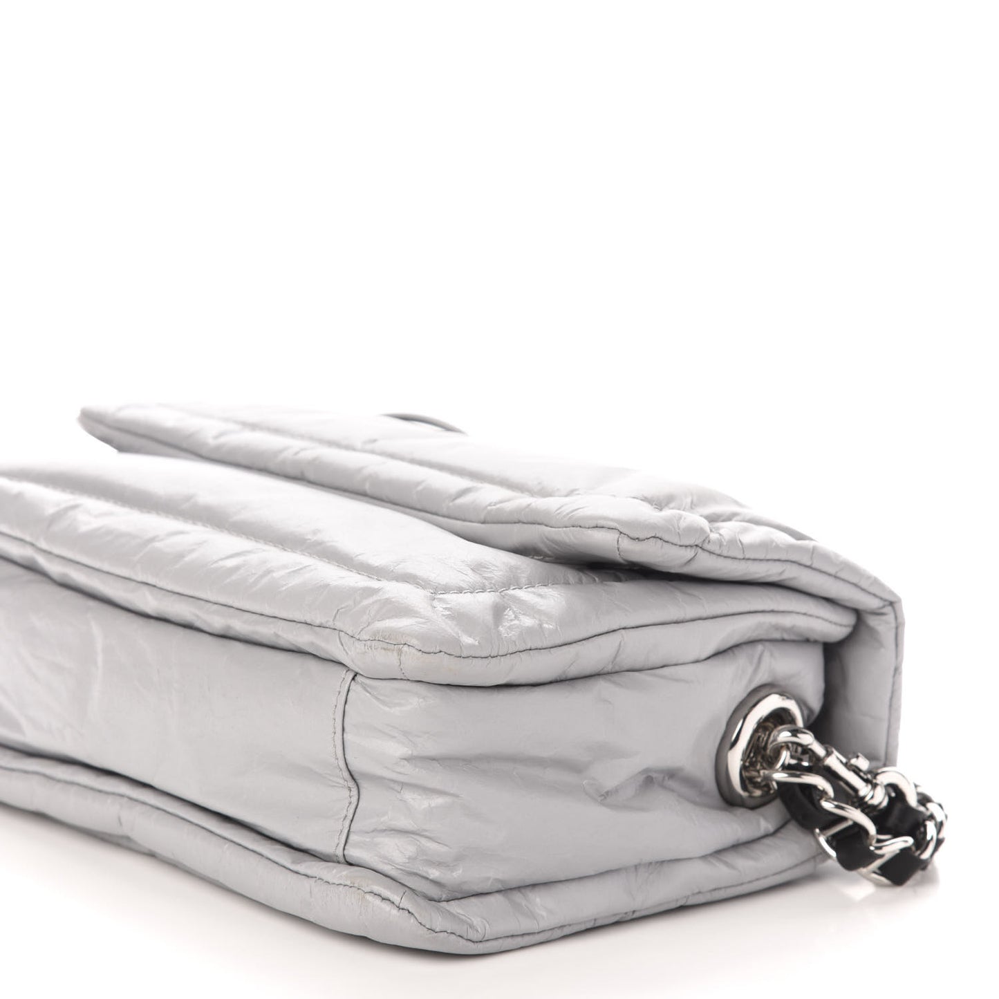 Lambskin The Pillow Bag Light Grey