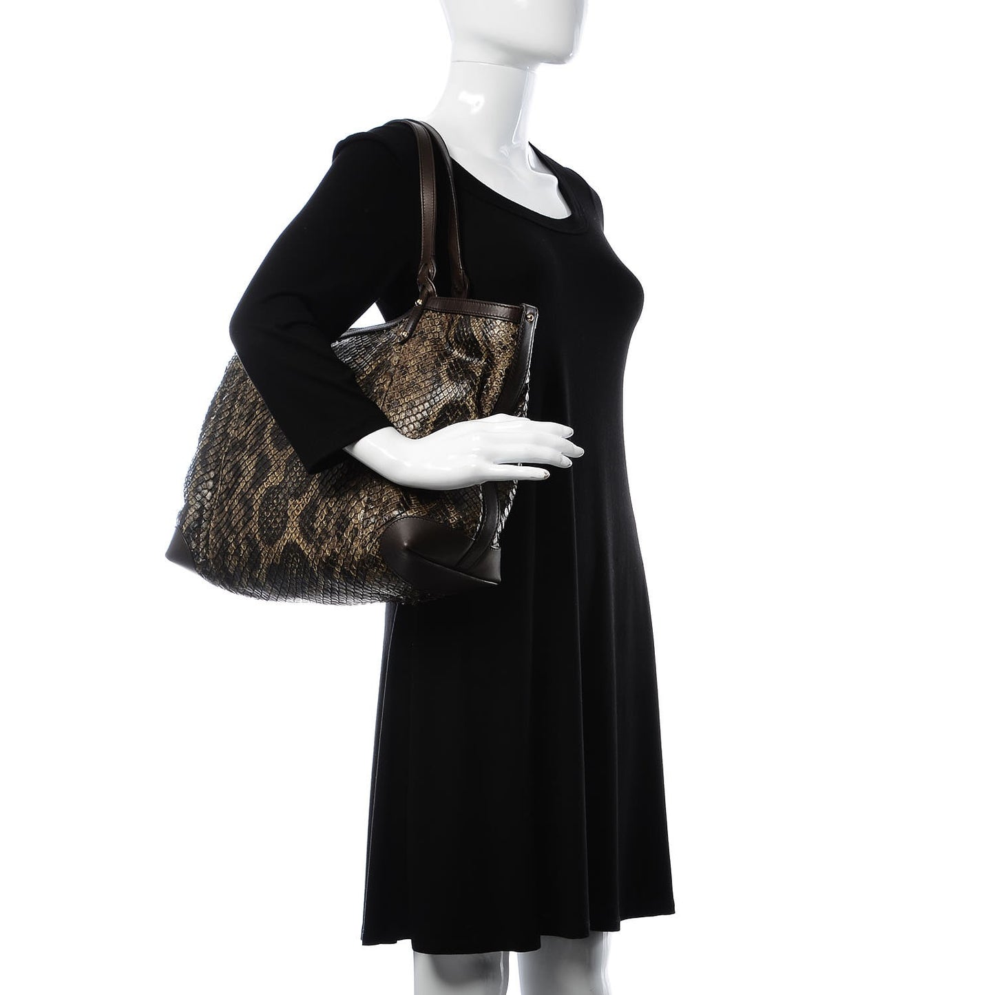 Python Medium Craft Tote Brown