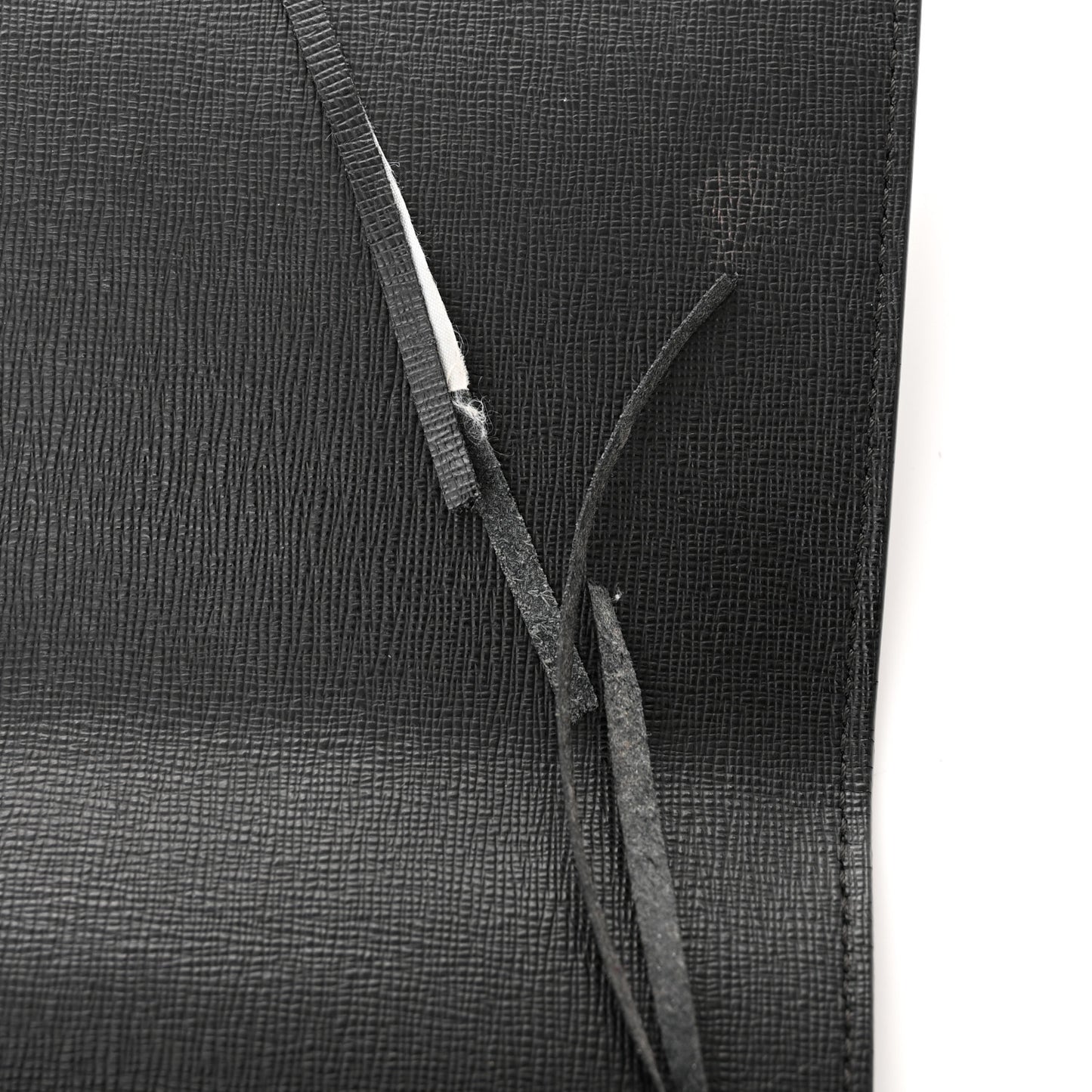 Saffiano For Display Only Binder Clip Shoulder Bag Black
