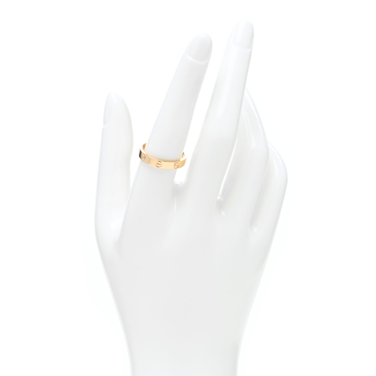 18K Yellow Gold 3.5mm LOVE Wedding Band Ring 58 8.25