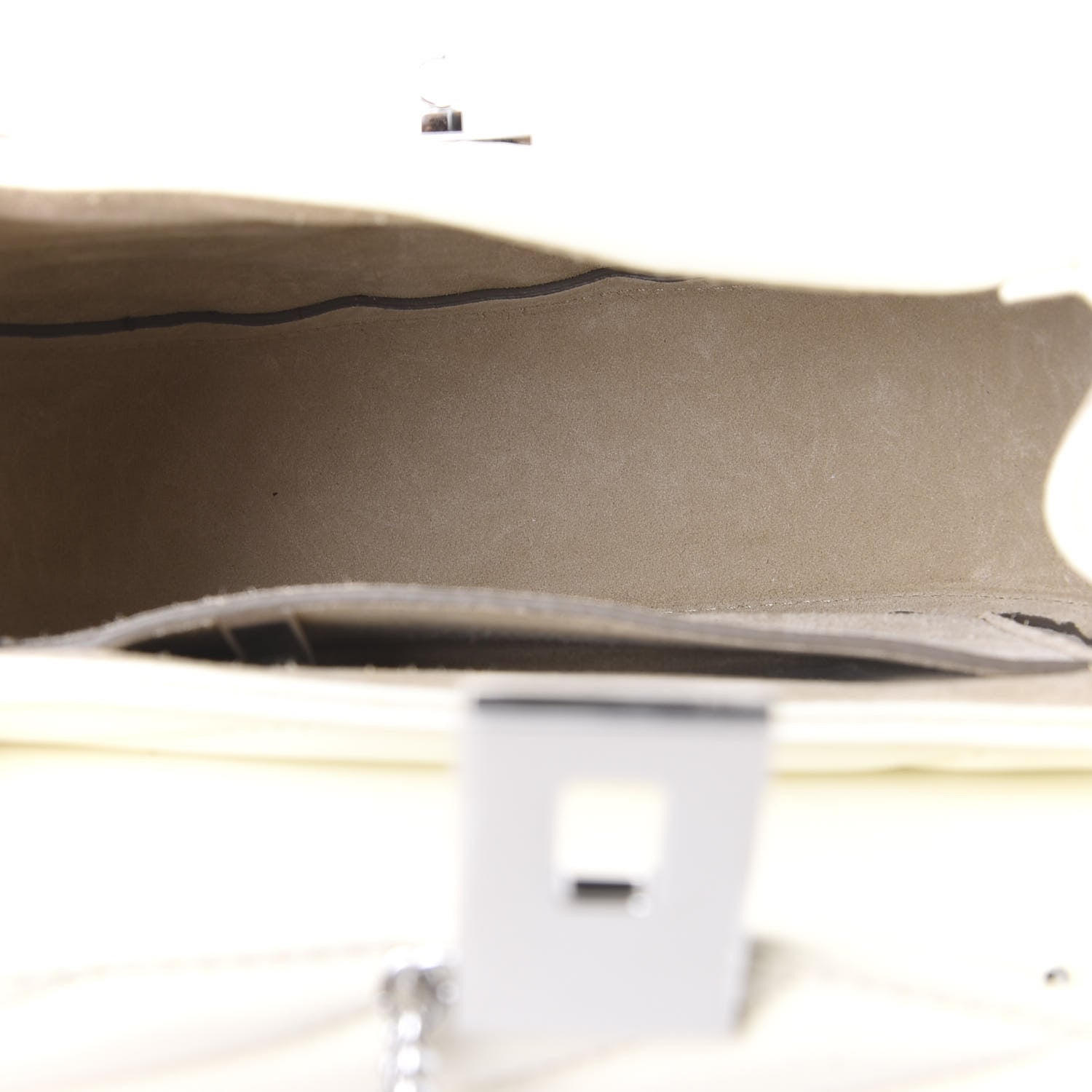 Chloe Calfskin Quilted Mini Drew Bijou Shoulder Bag Natural White 4 of 9