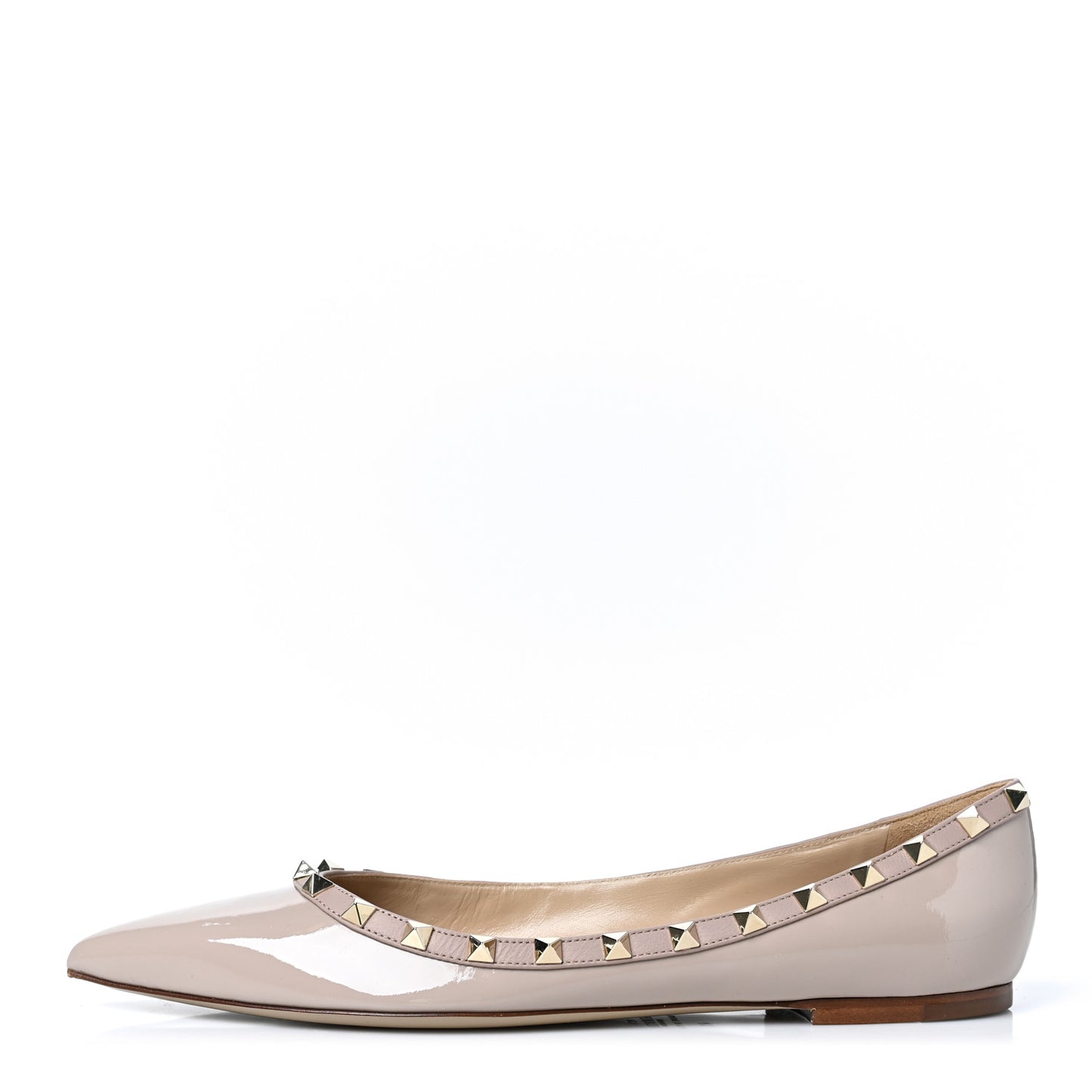 Patent Rockstud Ballerina Flats 41 Poudre