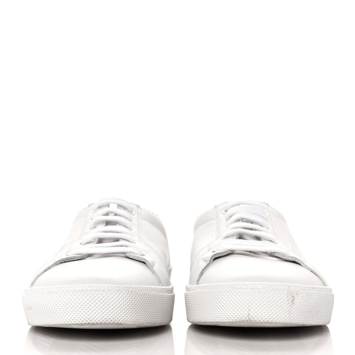 Calfskin Nubuck Python Embossed Embroidered Womens Court Classic Sneakers 39 Optic White