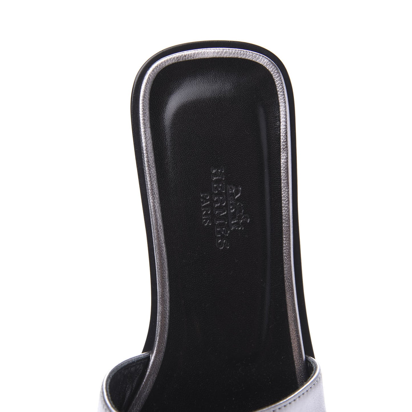Metallic Nappa Oran Sandals 36 Argent