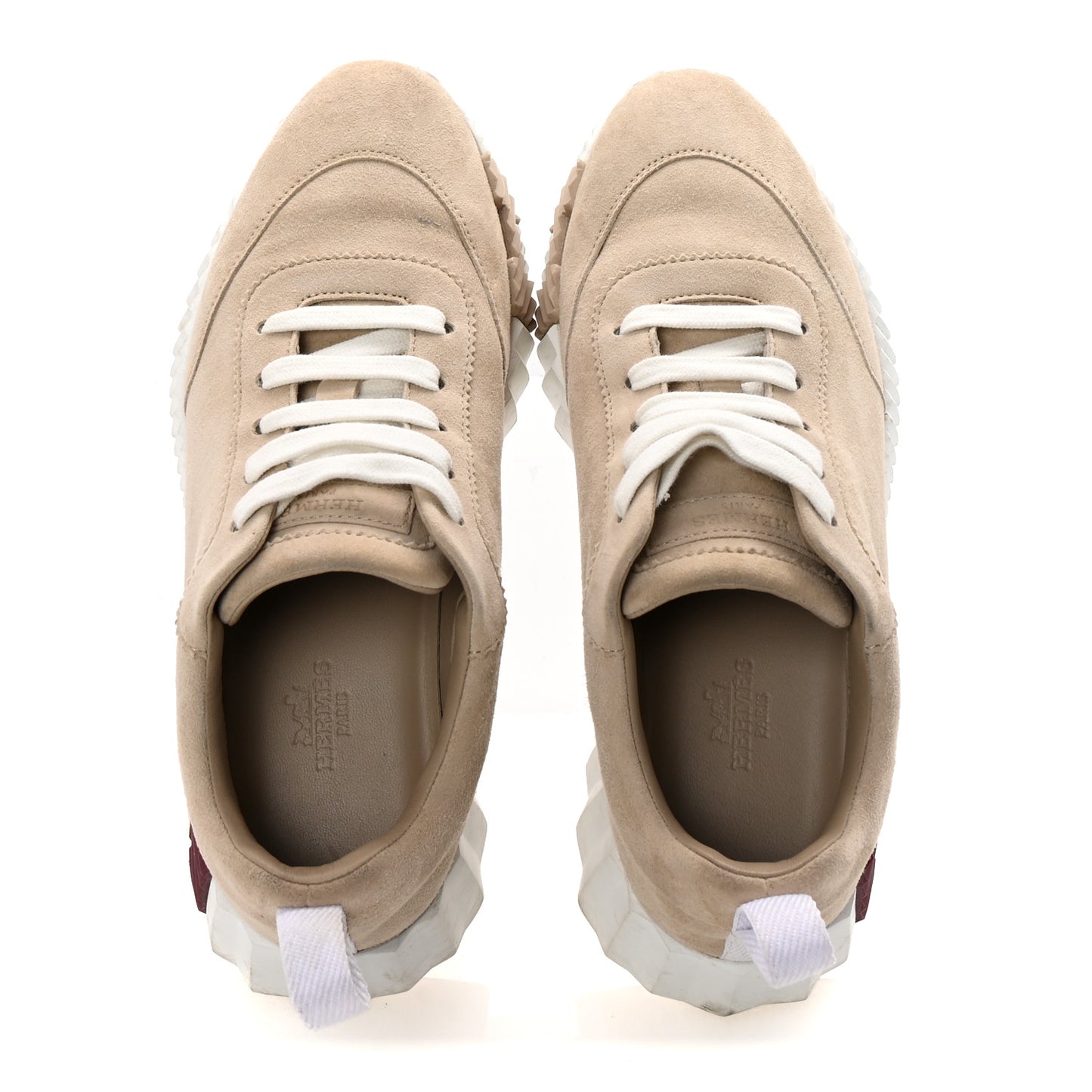 Suede Goatskin Bouncing Sneakers 35 White Gomme