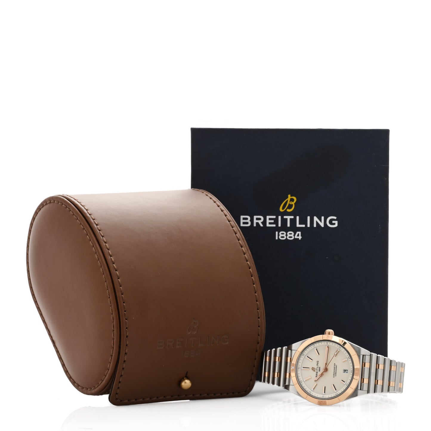 Stainless Steel 18K Rose Gold 36mm Chronomat Automatic Watch U10380