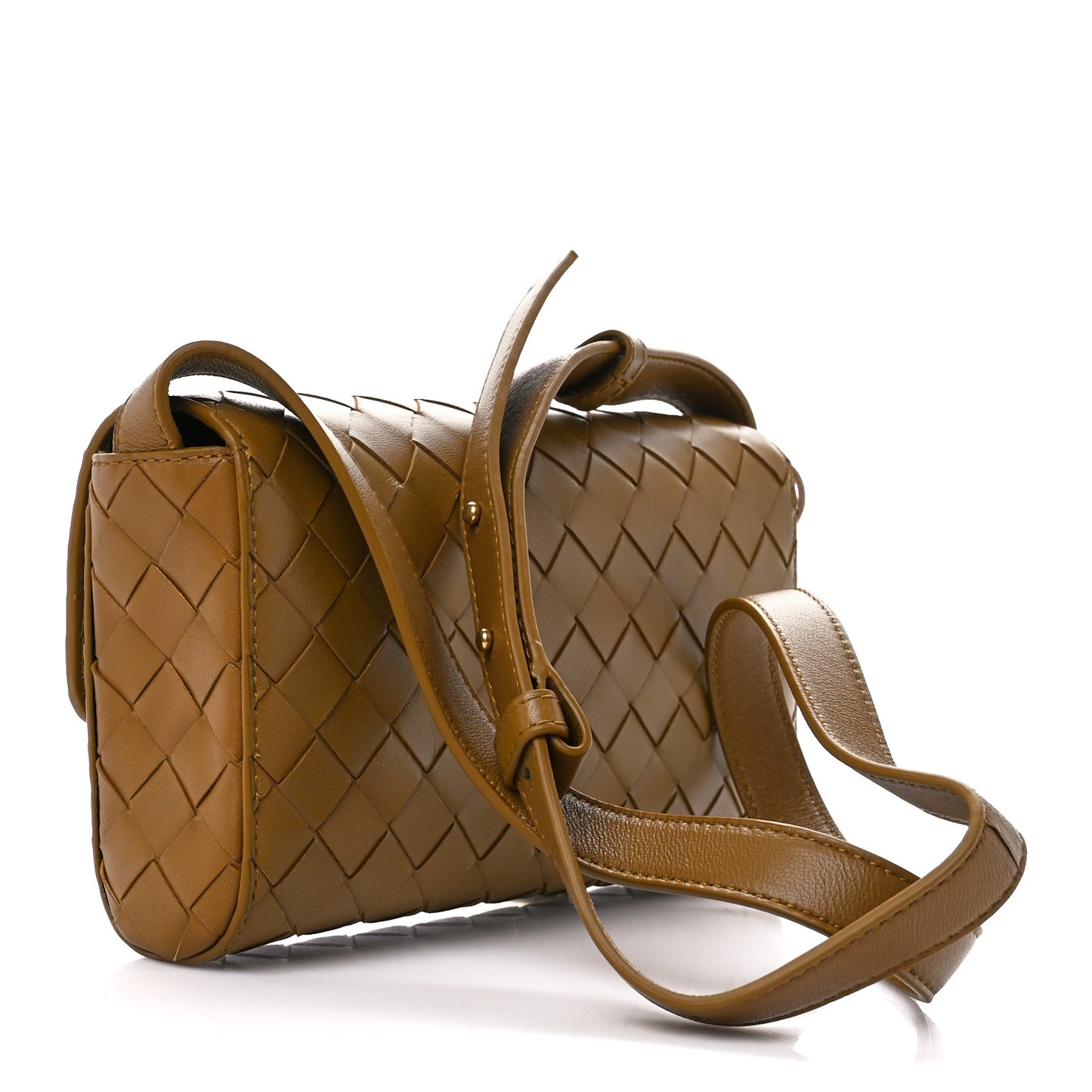 Nappa Intrecciato Mini Andiamo Crossbody Bag Acorn