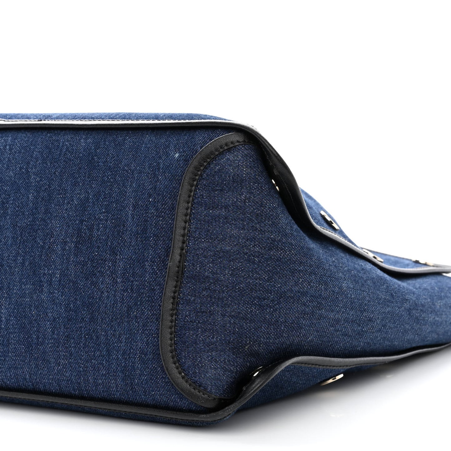 Denim Medium Logo Bond Shopper Tote Blue