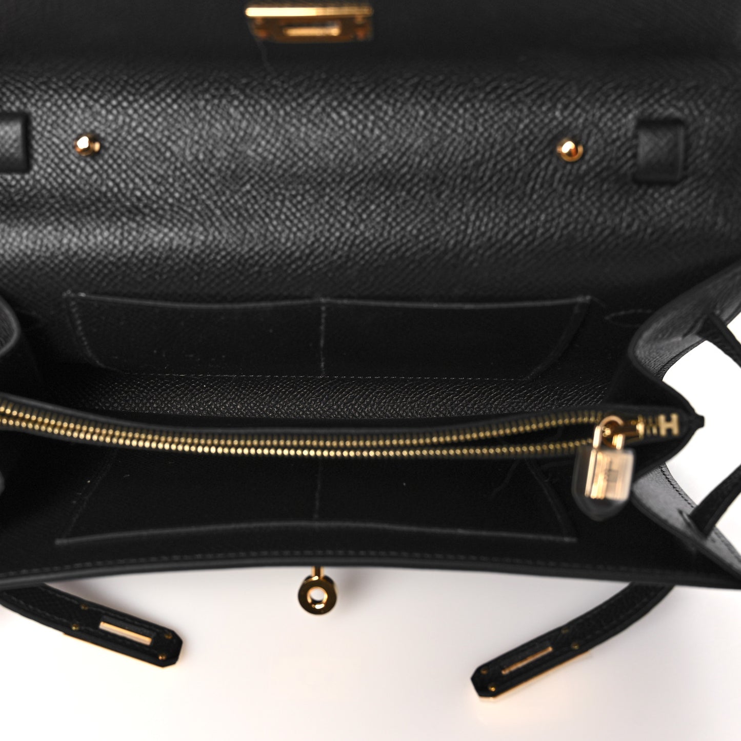 Epsom Matte Alligator Touch Kelly Wallet To Go Black