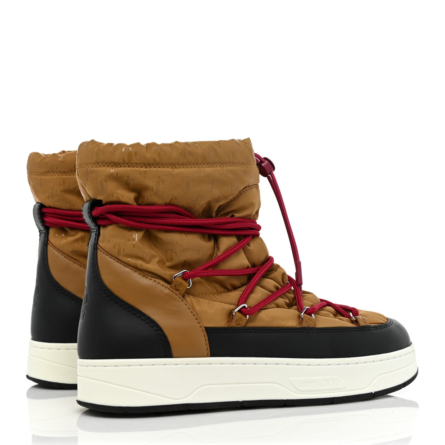 Nylon Quilted Wanaka Ankle Boots 40 Camel Black
