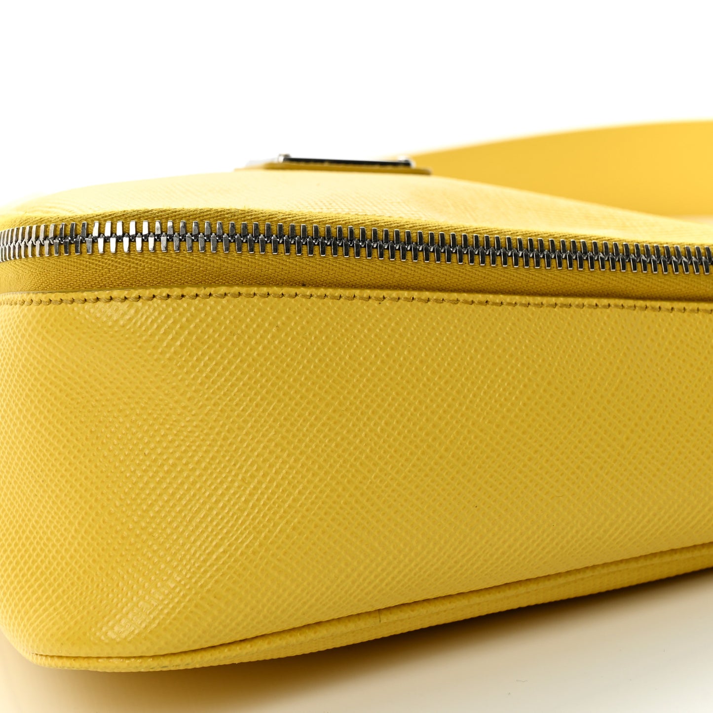 Saffiano Triangle Shoulder Belt Bag Sunny Yellow