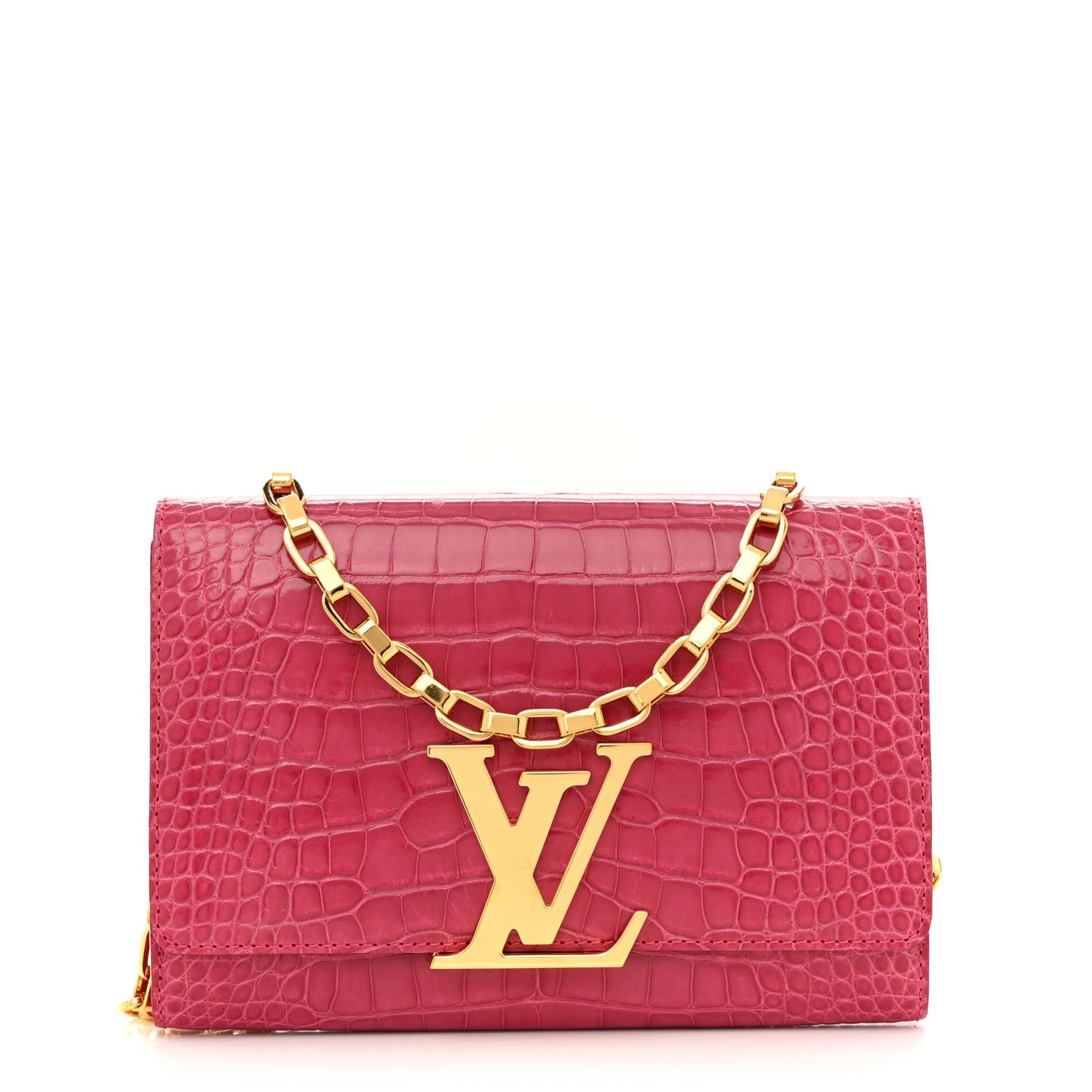 Louis Vuitton Alligator Chain Louise GM 1793461 – FASHIONPHILE