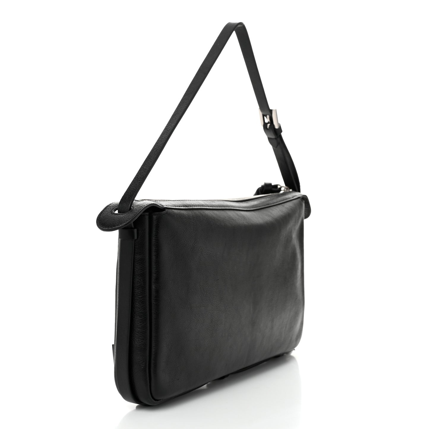 Vitello Medium Simply Fendi Shoulder Bag Black