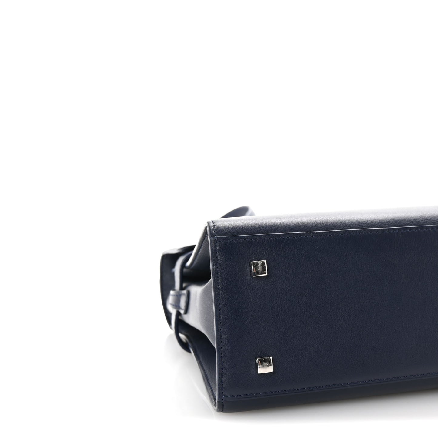 Calfskin MM Tempete Satchel Navy