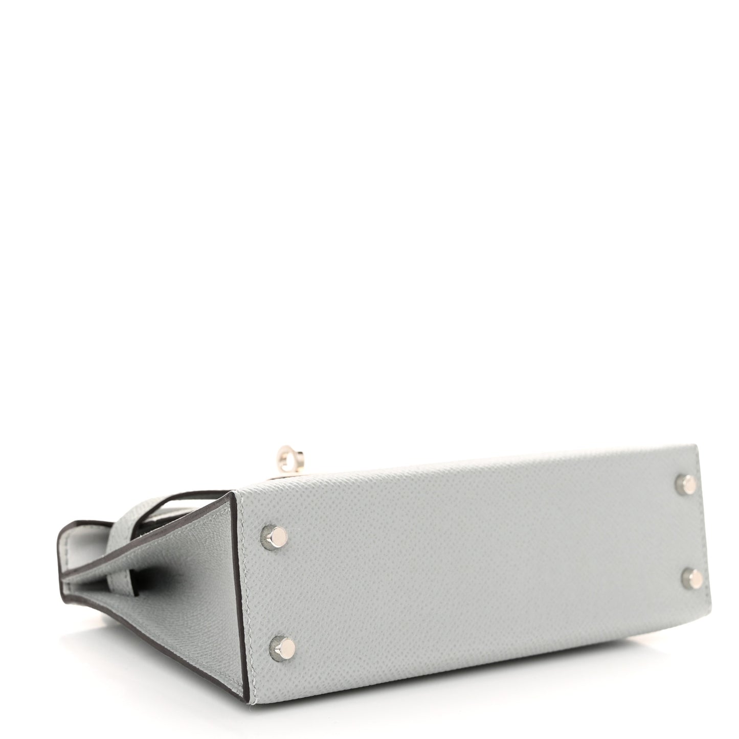 Epsom Mini Kelly Sellier 20 Bleu Glacier