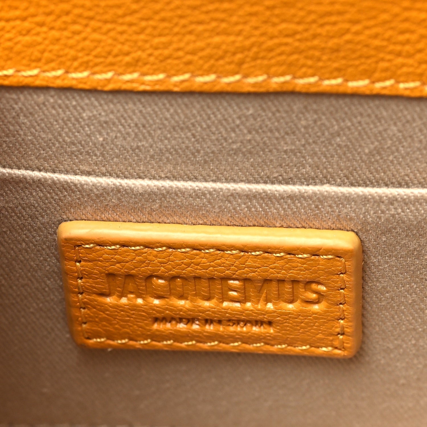 Jacquemus Calfskin Le Chiquito Noeud Orange 6 of 11