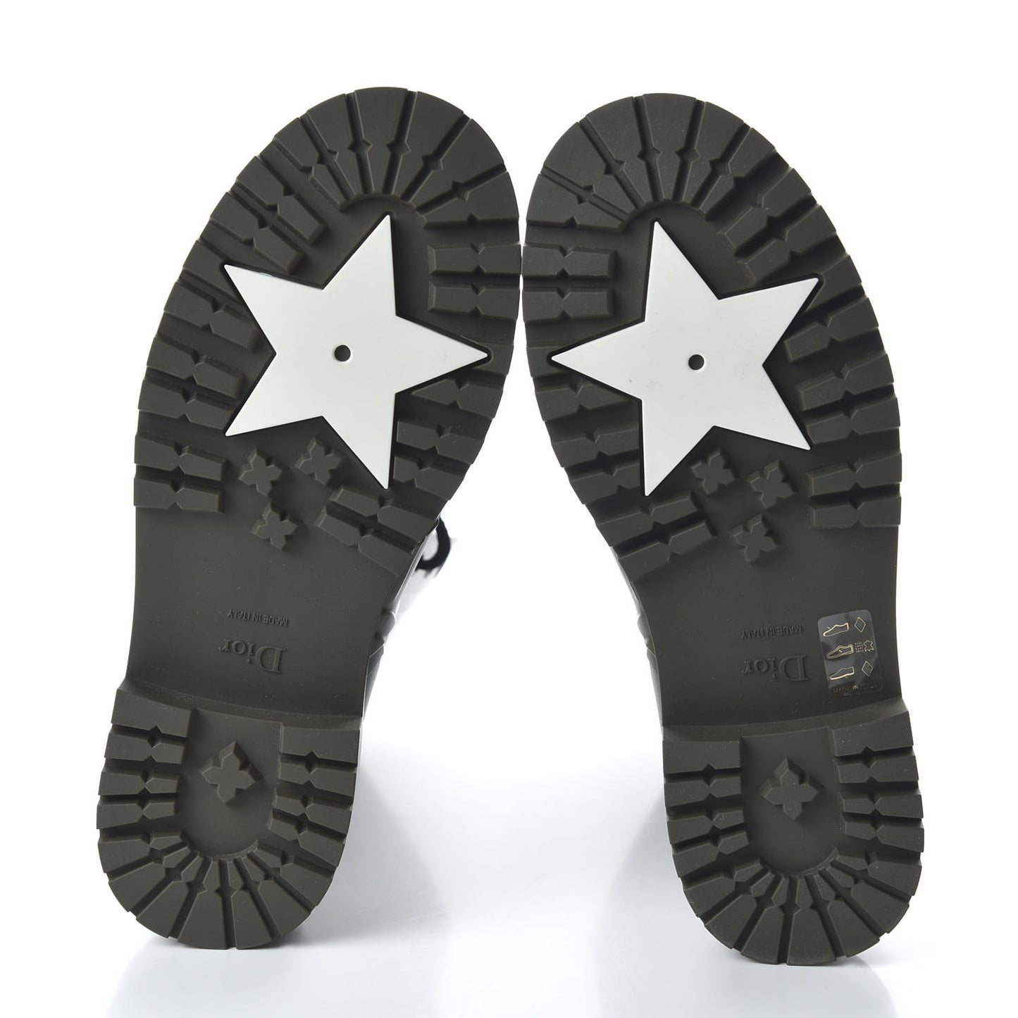 Rubber Diorcamp Low Boots 37 Military