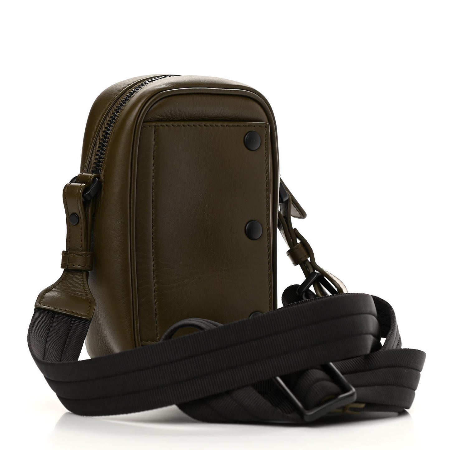 Perforated Calfskin Leggero Crossbody Mustard