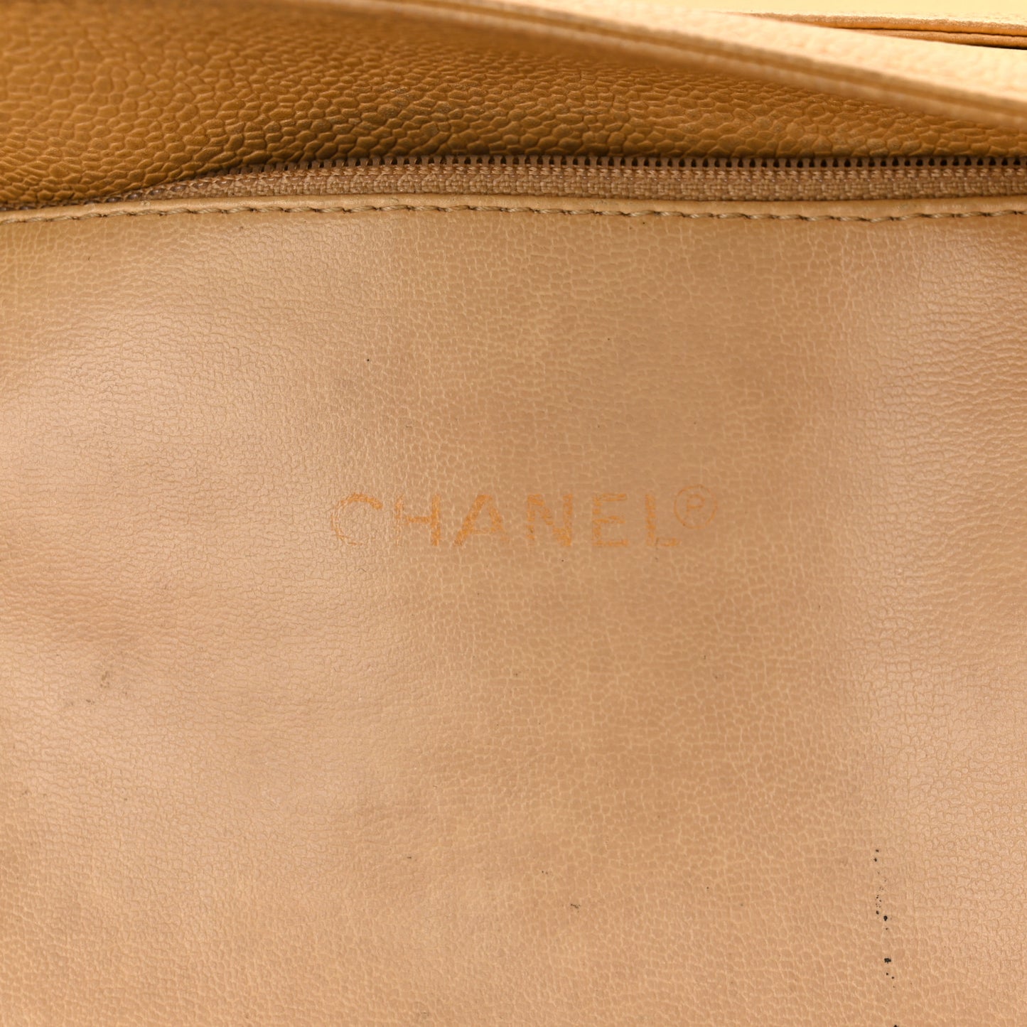 Caviar CC Shoulder Bag Beige