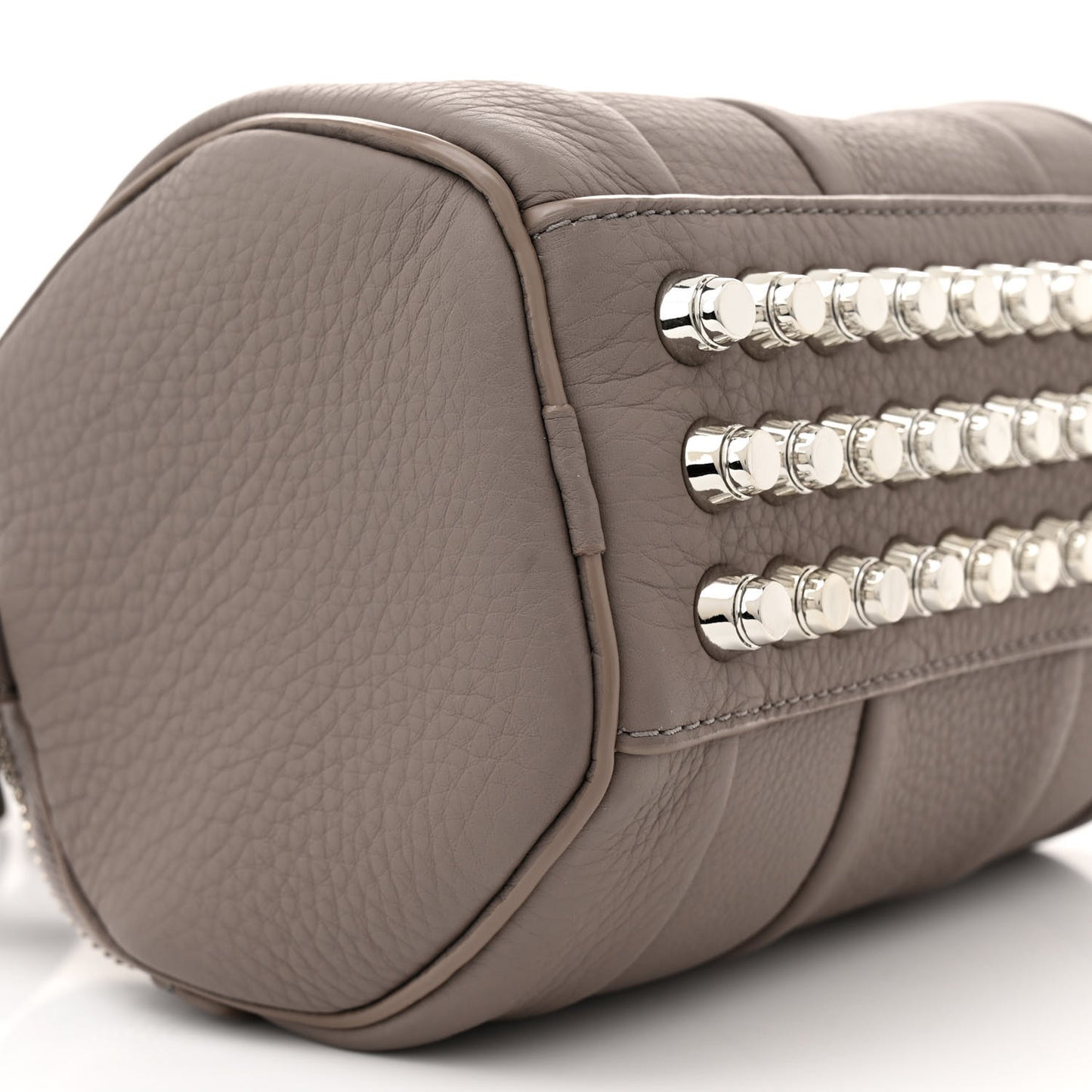 ALEXANDER WANG Pebbled Lambskin Mini Rockie Mink Silver Hardware